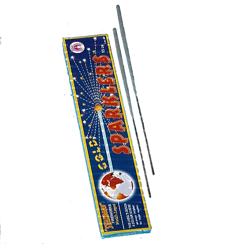 15 CM  GOLD  SPARKLERS